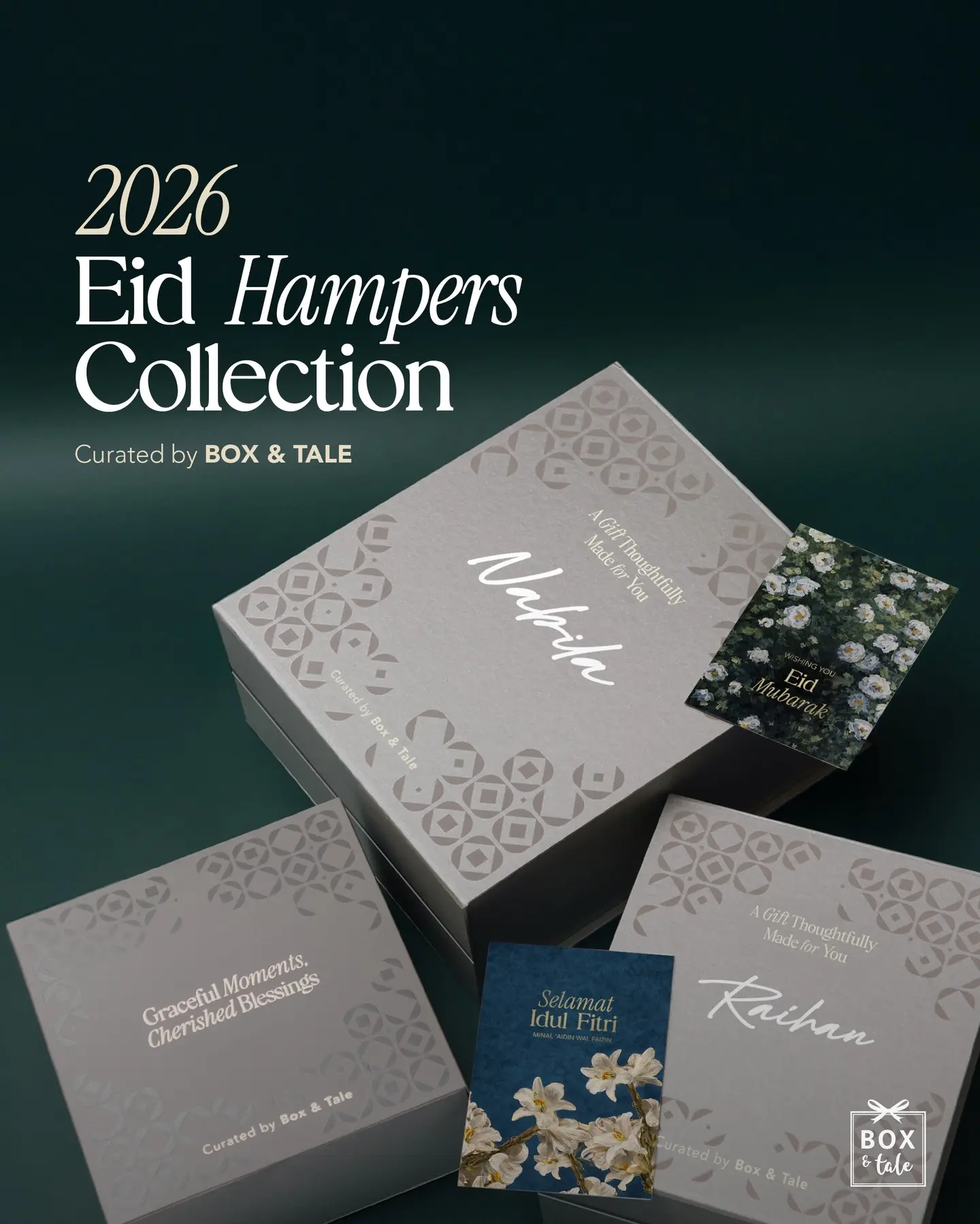 Starting from Rp258.000, Box & Tale’s 2026 Eid Hampers Collection is now available for pre-order! ✨

Celebrate the most meaningful time of the year with Box & Tale’s curated Eid hamper sets — thoughtfully prepared to share joy, gratitude, and heartfelt blessings with those who matter most.

SPECIAL PRICE FOR PRE-ORDERS
Until March 1st only at www.boxandtale.com
Start shipping on March 2nd

Link in our bio or DM for more details!

#boxandtale #hamperslebaran #eidhampers #hampersjakarta #idehampers