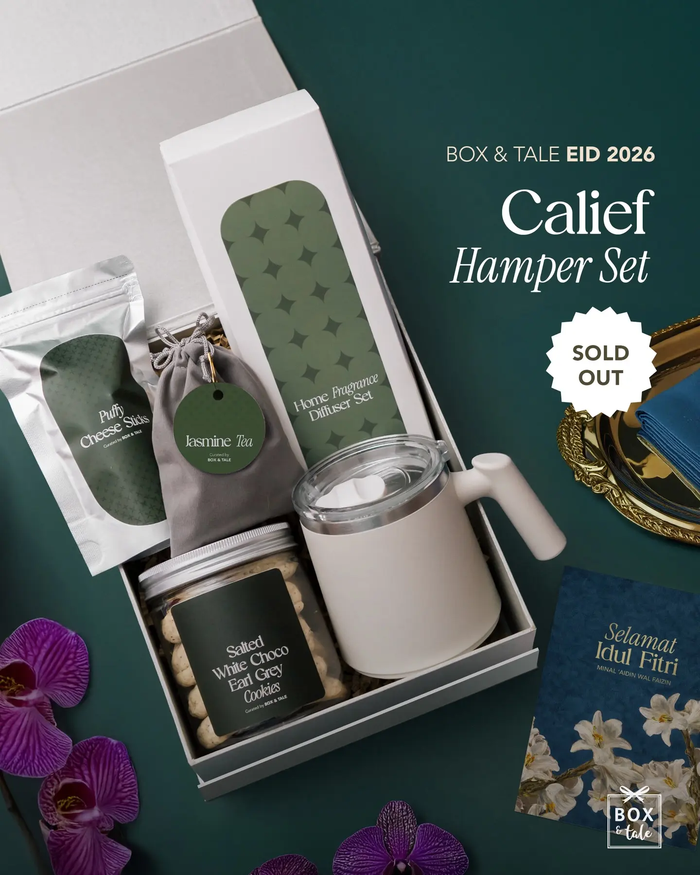 CALIEF HAMPER SET IS OFFICIALLY SOLD OUT! ✨

Thank you for letting Box & Tale be part of your celebration. Our team is beyond grateful! 🤍🤍

P.s 3 Minggu sebelum Lebaran, masih ada beberapa paket yang tersedia untuk dikirim ke seluruh Indonesia. DM for more info! 👆🏻

#boxandtale #hamperslebaran #lebaran2026 #eidhampers #hampersjakarta