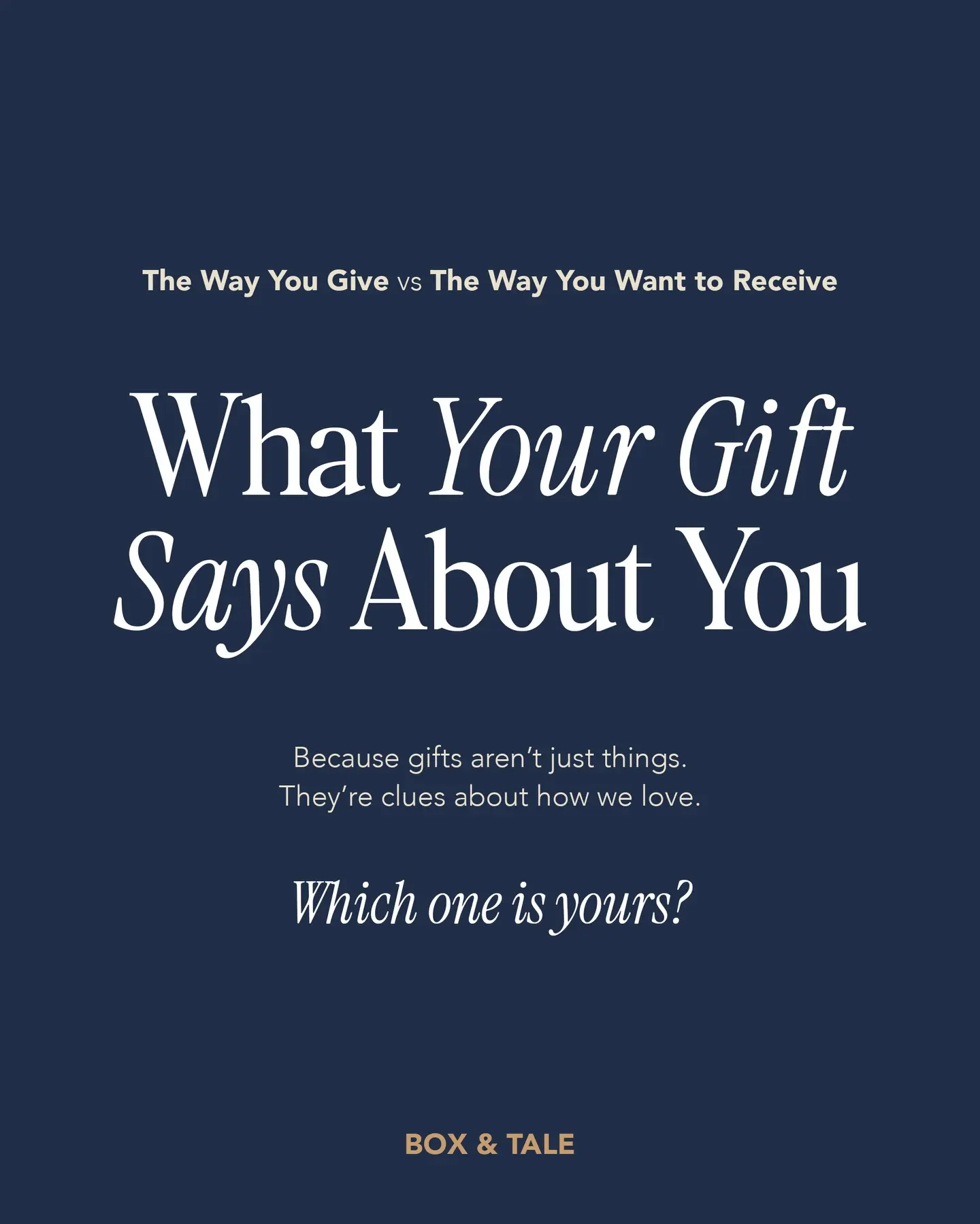 Not everyone loves the same way.
Cara kamu memberi kado = cara kamu bilang “I love you”.

Kamu lebih ke yang mana? 👀

P.s Kalau love language kalian custom gift or something more personal, Box & Tale is here to help. Link in bio! 👆🏻

#boxandtale #idekado #lovelanguage