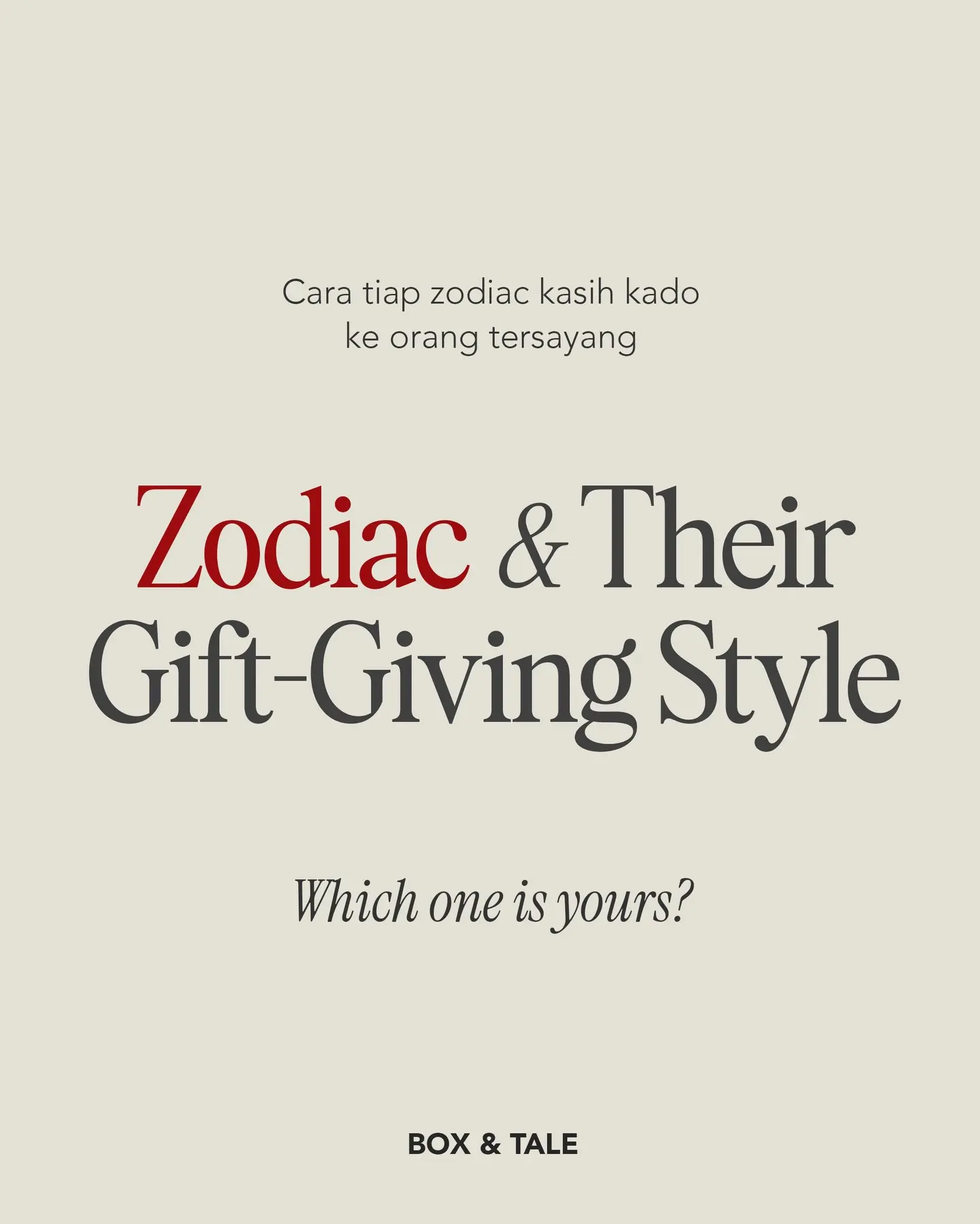 Pernah nggak sih, kamu nerima kado dan langsung mikir: “Ini tuh kamu banget…” 🤍

Ada yang all out biar memorable,
ada yang diam-diam tapi penuh makna,
ada juga yang random tapi justru paling ngena 🎁

Karena pada akhirnya,
gift bukan soal harga—
tapi tentang seberapa kamu ngerti orang itu.

So… kamu tipe yang mana? 👀
Dan siapa yang langsung kepikiran pas baca ini?
Tag them below ✨

#boxandtale #giftideas