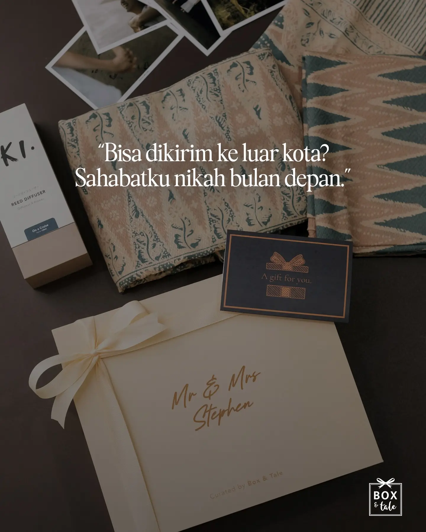 Forever grateful to be part of your stories and making new memories! 🤍💕🫶🏻

P.s Custom a gift for birthdays, anniversaries, weddings, graduations, and more. Link in bio to visit Box & Tale’s Website! 👆🏻

#boxandtale #idekado #customgift #hamperscustom #kadojakarta