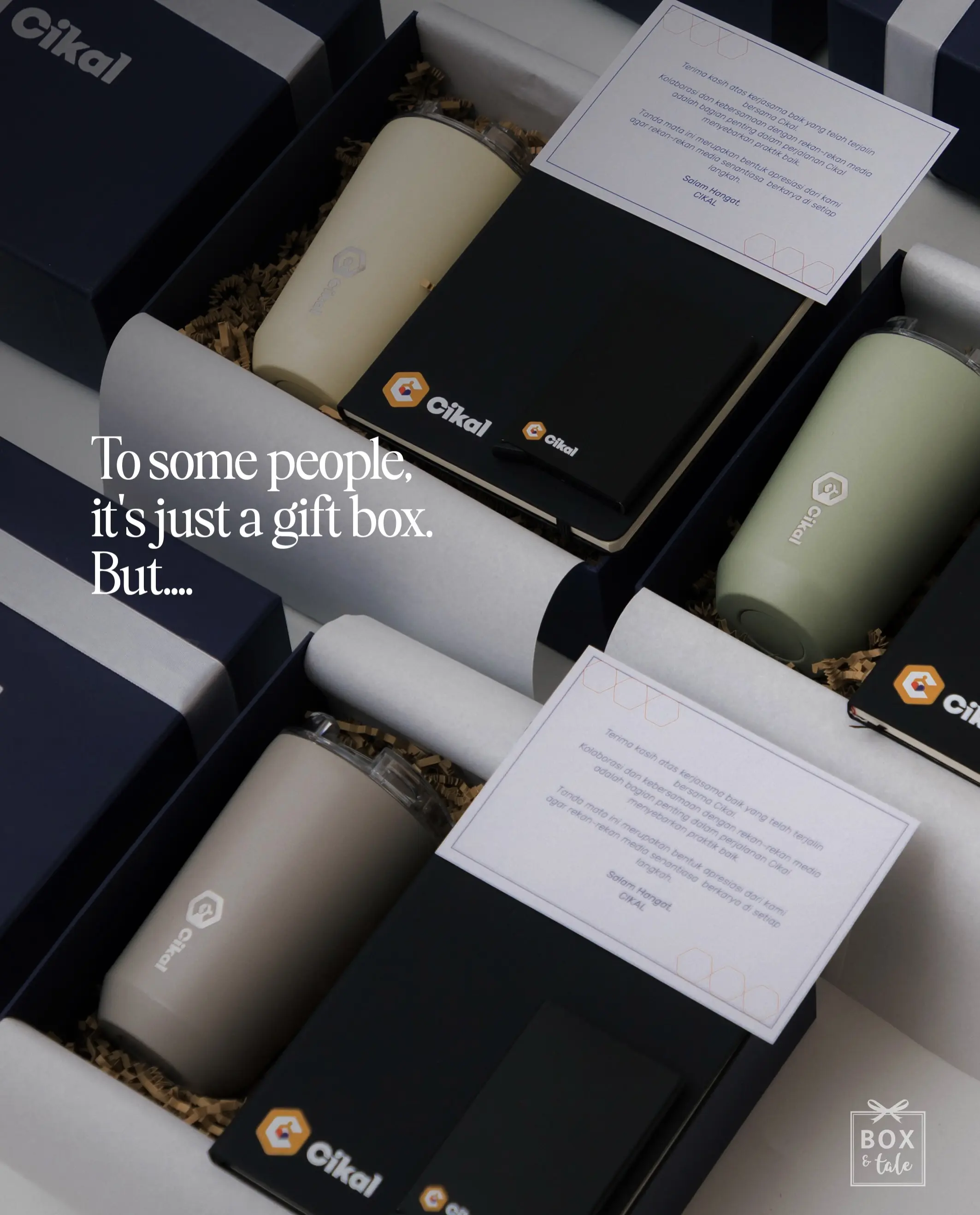 Every corporate gift has a purpose. We’re just here to help make it memorable.

Don’t hesitate to reach out for your gift inquiries, Box & Tale is here to help! ✨

#boxandtale #corporategift #customhampers