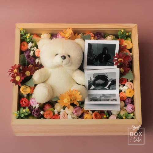 Custom Gift Hampers - Box & Tale - Premade Box - Photo Flower Box