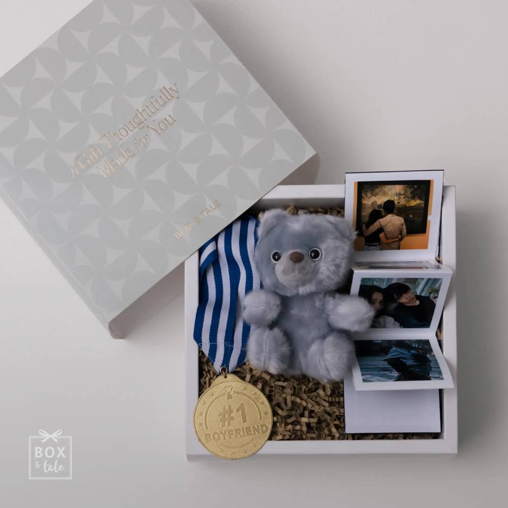 Custom Gift Hampers - Box & Tale - Premade Box - Boyfriend Award