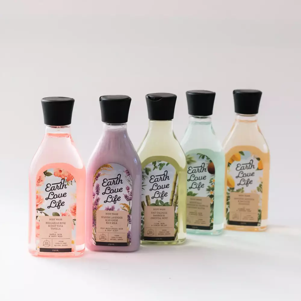 Custom Gift Hampers - Box & Tale - Earth Love Life - Body Wash
